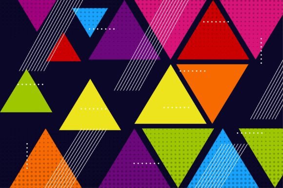 Download Mosaic Triangle Background Colorful - Mosaic Collection