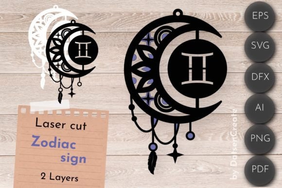 Download Gemini Zodiac Sign, Dream Catcher Svg - Premium Resources